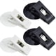 thumbnail image 1 of Juego de 4 portabolígrafos para parabrisas, portabolígrafos de aparcamiento, portanotas, ventanilla de coche, parasol, gafas, pinza, pinza para tarjetas con forma de V, 1 of 5