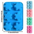 thumbnail image 3 of Christmas Snowflakes Silicone Mold,6 Cavity Various Snowflakes Shaped Mould,6.8 x 10 Inch Heat-Resistant Chocolate Baking Pan,Reusable Candy Making Tray for Cupcake,Mousse,Dessert Handmade Soap, 3 of 4