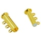 thumbnail image 4 of 10 unids multi 3 filamentos de cierre deslizante tubo magnético latón broches diy hacer oro Sunnimix Cierres magnéticos, 4 of 8