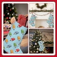 thumbnail image 7 of Salouo Modern Ice Cream Print Christmas Decorations Stockings 1 Pack 18'' Xmas Stockings Holiday Stocking Personalized Farmhouse Decor for Home Family Party Tree, 7 of 7
