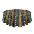 thumbnail image 5 of Round Waterproof Tablecloth 60×60 Inch, African Tribal Geometric Reusable Indoor/Outdoor Durable Table Cover for Party Kitchen Dinner Room Decor, 5 of 6