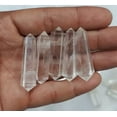 thumbnail image 3 of 10PC Mini Dream Amethyst & Clear Quartz Double-Point Obelisk Crystal Wand, 3 of 4
