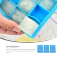 thumbnail image 2 of WORGEOUS 3pcs 15 cavidad Cubo de hielo fabricando bandejas de silicona bandeja de hielo moldes de cubo de hielo de fácil liberación moldes, 2 of 8