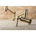thumbnail image 3 of Kingston Brass KS8103DL Concord Wall Mount Pot Filler Kitchen Faucet, Antique Brass, 3 of 5