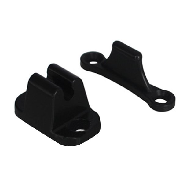 cámping Soporte de retención de tope de nailon para puerta de caravana Clip de tope de bloqueo de barco negro 2 uds Barbie Nuevos Originales