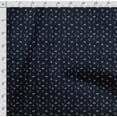 thumbnail image 4 of Soimoi Leaf Print,Cotton Cambric, Quilting Fabric Sold by The Yard 42 Inch Wide, Medium Weight Cotton Fabric, SewingSupplies, White & Navy Blue, 4 of 5