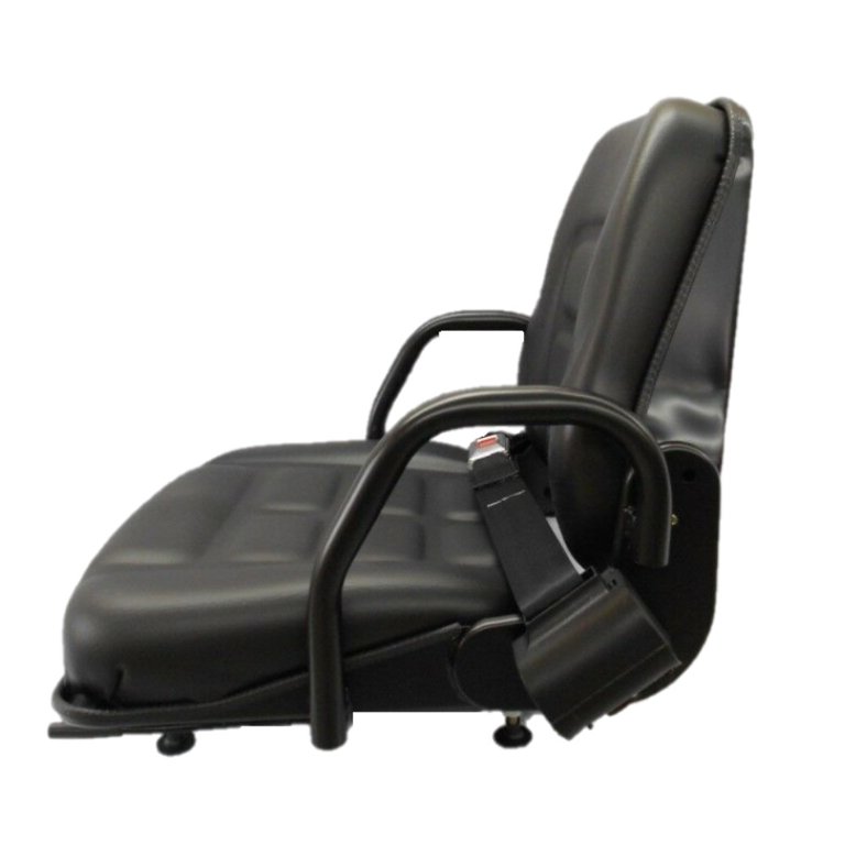 Black Vinyl Seat with Fold-Down Back Cushion 355202BK Fits ZTRs