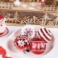 thumbnail image 4 of Boules de Noël Traditionnelles Rouges et Blanches 24ct 60mm, Boules de Noël Incassables pour Décoration de Sapin de Noël, 4 of 7