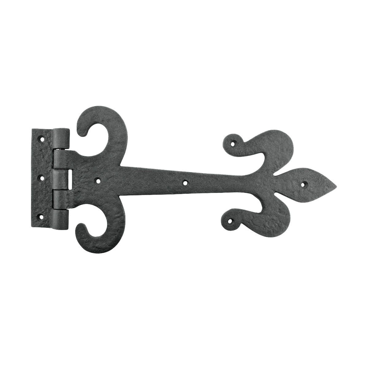 New Light Duty Black Cast Iron Strap Stable Hinge Barn Door Gate Fixed Pin Style 