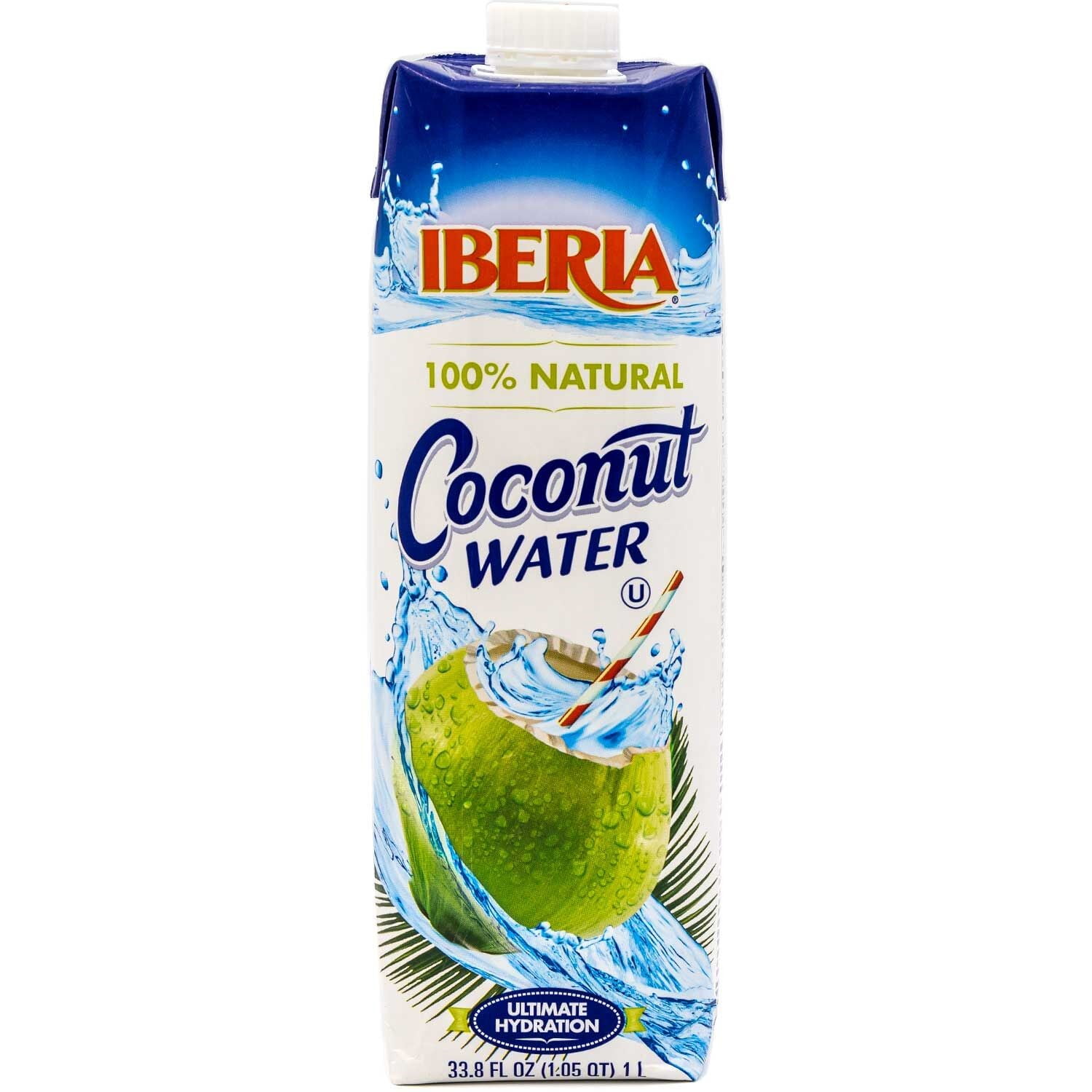 Iberia 100 Natural Coconut Water, 33.8 Fl Oz