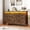 Dressers | Retro, variant on Farmhouse 8 Drawer Dresser with Charging Station & LED Lights, Slim Wooden Bedroom Dresser, Rustic Chest of Drawers Clothes Storage Organizer for Closet Dorm Apartments, White