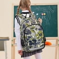 thumbnail image 7 of FORMRS School Backpack 17" Student Travel Bag with Laptop Compartment, Green Floral, 7 of 7