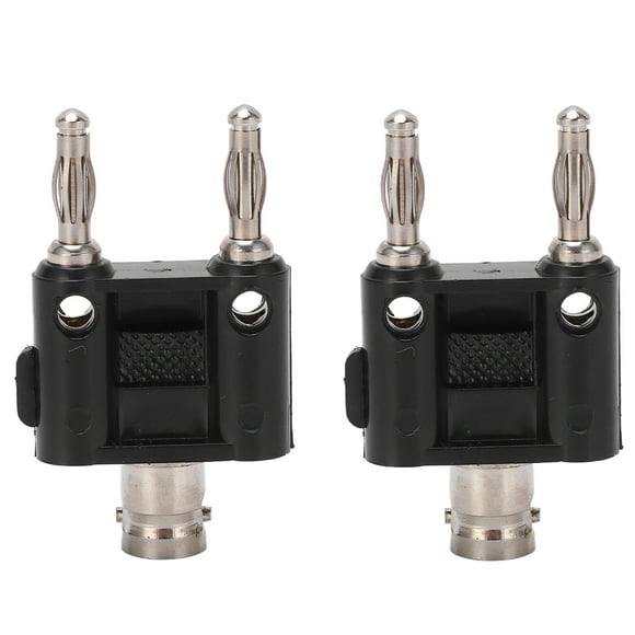 BNC Banana Plug Connector,2PCS J.20022 4mm Banana Double Row Banana Plug Connector Banana Dual Plug Exceptional Craftsmanship