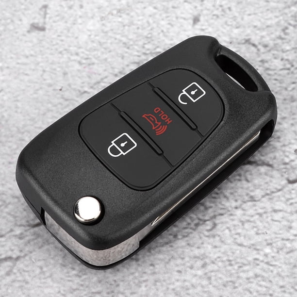 Estuche para llavero, estuche para llave con control remoto de automóvil de 3 botones, estuche para llave, estuche para llave de primera línea
