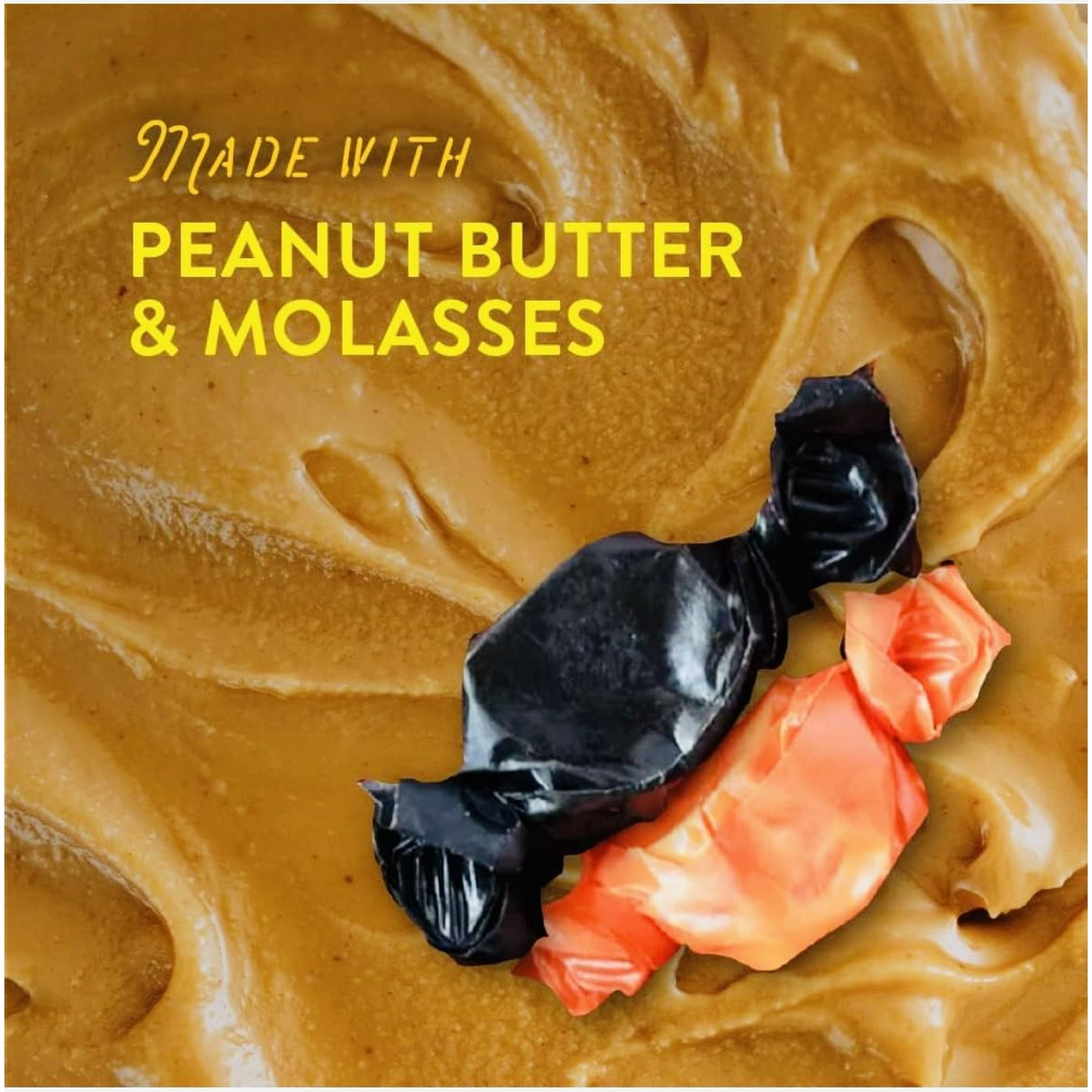 Melster Peanut Butter Kisses Halloween Taffy Candy, 3 oz
