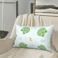thumbnail image 5 of Sikiie Kawaii Frogs Print Plush Pillow Cover, Wrinkle-proof and Stain-resistant Pillow Protector without Pillow Core, Home Decoration-16"x24", 5 of 6