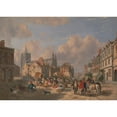 thumbnail image 3 of David Hodgson 18x14 Black Modern Framed Museum Art Print Titled - The Haymarket, Norwich, 3 of 5