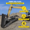 thumbnail image 5 of 36 inch Backhoe Excavator Thumb Attachments Adjustable Extreme Weld On Backhoe Thumb Hoe Clamp 1/2Inch Teeth Thick Steel Plate 16MM Assembly Bolt-On Design, 5 of 7