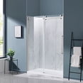 thumbnail image 4 of Bel Satin Nickel Alcove Shower Kit Base Walls Door 32" x 60" x 81.5 in., 4 of 20