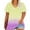 Yellow, variant on Rezuofi 2 Pcs Womens Plus Size V Neck T Shirts Summer Short Sleeve Tops T-Shirts Tunic Casual Loose Fit Soft Basic Tees