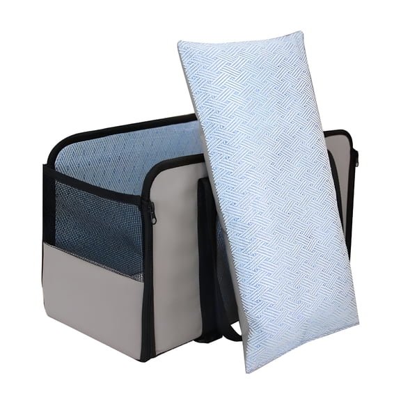 LAMIRO Center Console Dog Seat Dog Seat Bed with Fixed Straps Washable Puppy Seat Travel Bag Cars Arm Rest Dog Seat Dogs Booster Seat for Puppy