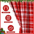 thumbnail image 2 of Christmas Red Window Curtains Red and White Tartan Plaid Curtain Farmhouse Xmas Window Drapes for Living Room Bathroom Home Decoration, 2 of 6