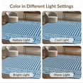 thumbnail image 7 of ODIKA 3'x5' Washable Throw Rug Stain Resistant, Low Profile, Non-Slip Center Mirrored Side Stripes Borders Nautical Gingham Striped Boho Playful for Entryway, Kitchen, Mudroom, 7 of 7
