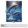 thumbnail image 4 of Shiartex  Dolphin Blanket for Bed,Dolphin Throw Blanket for Women, Men and Kids - Super Soft Plush Dolphin Blanket Throw, 4 of 6