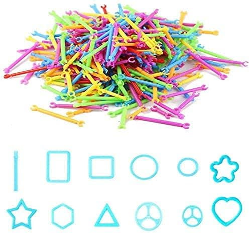 1000 PCS Building Toy Building Blocks Bars Different Shape Educational Construction Engineering Set 3D Puzzle, Interlocking Creative Connecting Kit, Building Construction Toys A Great STEM Toy