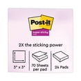 thumbnail image 2 of Post-it Super Sticky Notes, 3x3 in, 24 Pads, 2x the Sticking Power,Energy Boost Collection, Bright Colors (Orange, Pink, Blue, Green), Recyclable (654-24SSAU-CP), 2 of 5