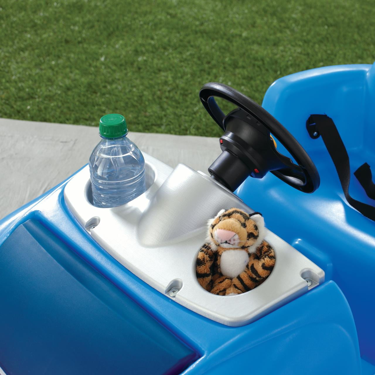 blue push car