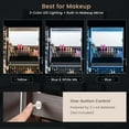 thumbnail image 6 of Costway Jewelry Cabinet Armoire Full-Length Mirror Lockable with 3-Color LED Lights Brown, 6 of 10