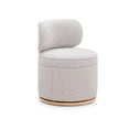 thumbnail image 2 of Pemberly Row Contemporary Gray Textured Fabric Swivel Desk Chair, 2 of 6