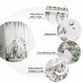 thumbnail image 6 of Christmas Botanical Shower Curtain, Pinecone Eucalyptus Leaves Xmas Waterproof Washable Boho Funny Cute Shower Curtains Set for Bathroom Farmhouse Bathtubs Decor with Hook, 36"Wx72"L, 6 of 7