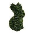 thumbnail image 2 of Easter Bunny Artificial Topiary, Rabbit Shaped Green Plant Decor, Faux Foliage Figurine for Easter Porch, Outdoor Garden & Indoor Home Display(Green), 2 of 5