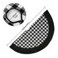 thumbnail image 3 of Hvmvliv 47in Velvet Christmas Tree Skirt Black Plaid Xmas Tree Skirt Christmas Tree Base Cover Mats for Christmas Tree Decoration Black, 3 of 8