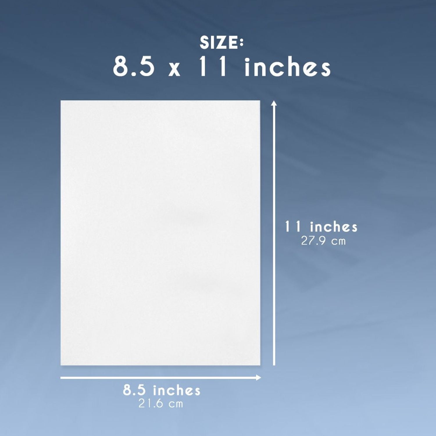 8 5 x 11 inches in cm