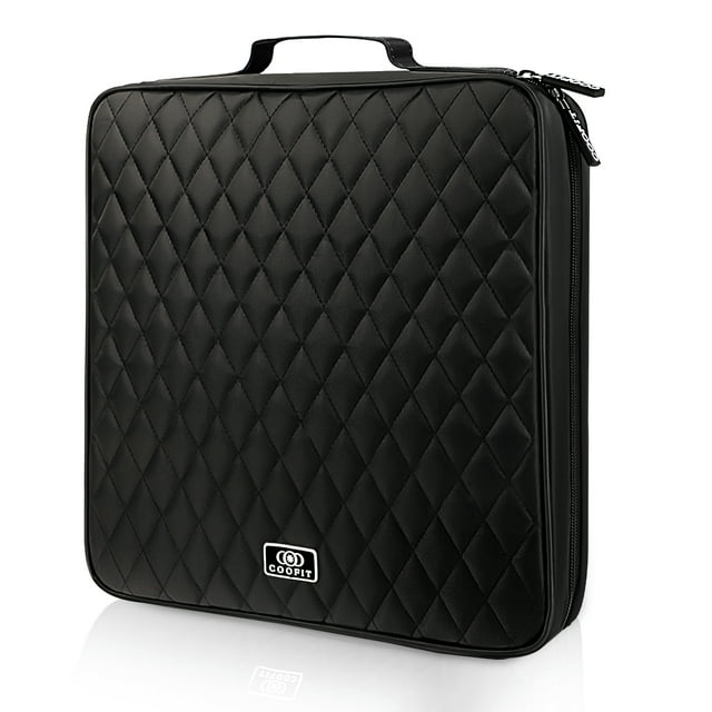 Coofit CD Case 160 Capacity Nylon Heavy Duty DVD Holder CD Organizer CD Storage Case