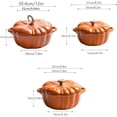 thumbnail image 7 of Pumpkin Dutch Oven,Dutch Oven Pot with Lid - Enamel Coated Non-Stick, Ovens, Marinating, Refrigerating, Baking, Halloween Thanksgiving Decorative Gift, 7 of 7