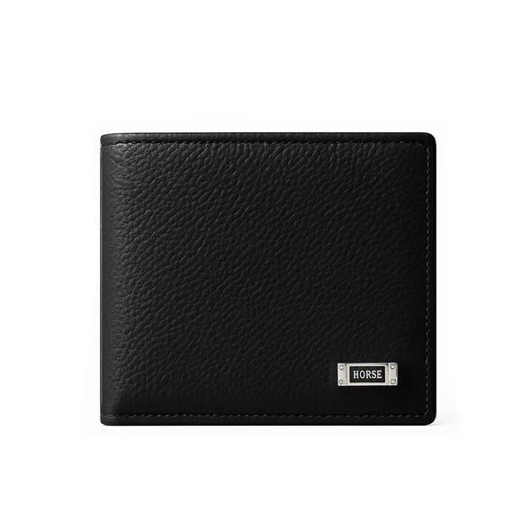 Cartera Plake 2 piel sintética negra Horse Imperial
