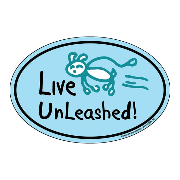 Live UnLeashed Oval Magnet