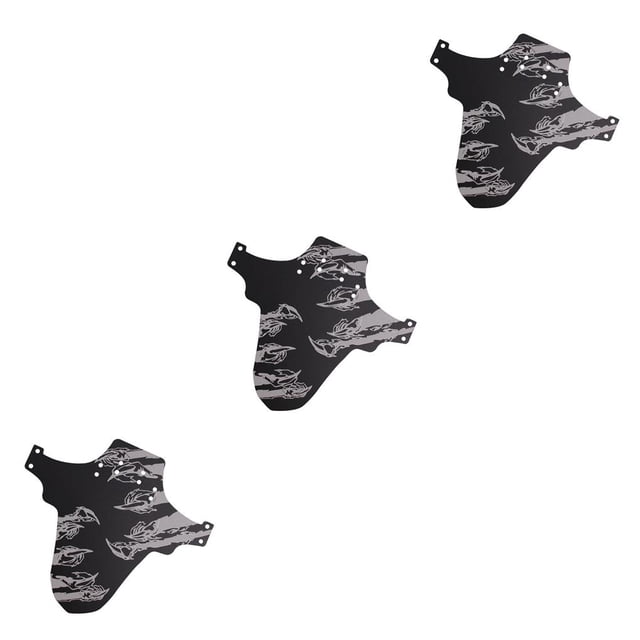 fastboy Bicycle Splasher Front Rear Tire Wheel Guard Mountain Bikes Bike Protecting Tool Floral Print Mudguard Accessories Claw 3Set