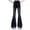 Black, variant on YunPes Girls Flare Jeans Casual Trendy High Waist Bell Bottom Denim Pants Teen 2026 Spring Flared Leg Bootcut Pants Distressed Jeans