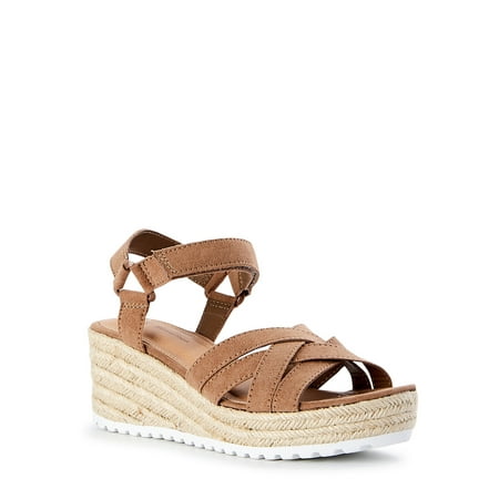 

Time and Tru Women s Demi Wedge Sandals