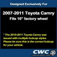 thumbnail image 4 of CWC Hubcap for Toyota Camry 2007-2011, 16-inch Replica Wheel Cover (1-piece) 61137, 4 of 4