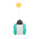 thumbnail image 1 of Cat nce Car Chasing Toys Automatic Self Rotating Cat Interactive with Catnip Wand for Indoor CatsBlue, 1 of 1