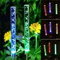thumbnail image 4 of EpicGadget Acrylic Bubble Solar Light, Acrylic Bubble Tube Color Changing Outdoor Solar Garden Decorative Lights for Walkway Pathway Backyard Decoration Parties (2 Pieces) (Small - 0.5" Diameter), 4 of 7