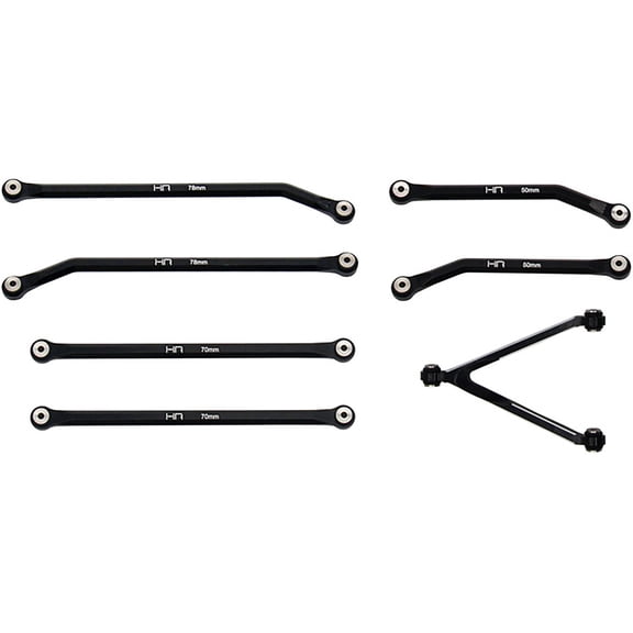 Hot Racing Aluminum High Clearance Links Set for 6 Scx 24 HRASXTF133HG01 Electric Car/Truck Option Parts