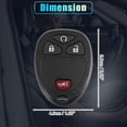 thumbnail image 6 of Easy to Use X AUTOHAUX 315MHz Replacement Keyless Entry Remote Ignition Key Fob for Chevrolet 1500 2500 3500 2007-2013 for Sierra 1500 2500 3500 2008-2014 4 Buttons, 6 of 7