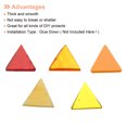 thumbnail image 4 of Unique Bargains 200g Mosaïque en Verre Teinté Triangle 14mm Rouge Orange Jaune Carreaux de Mosaïque en Vrac pour Projet Artisanal Fait Main, 4 of 8